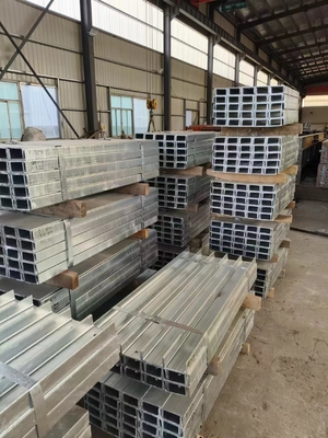 ACRS گالوانیزه C بخش کانال فولاد ساختاری 100mm برای ساختمان تجاری