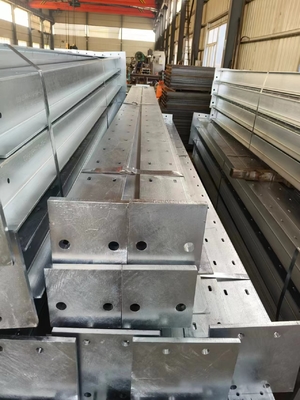 فولاد بیرونی گالوانیزه H Beam Supporting Wall OEM